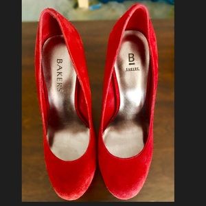 Cherry Red Bakers Stiletto Pumps